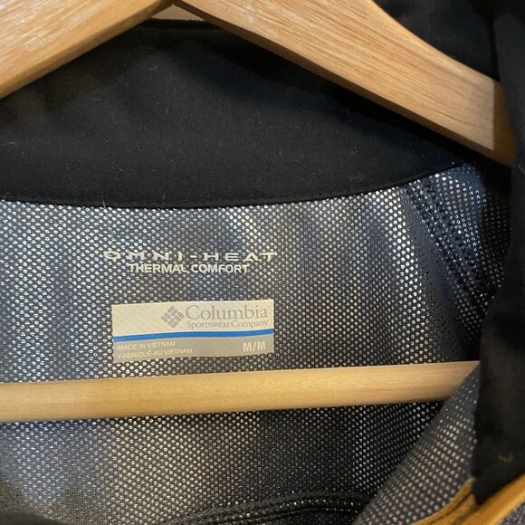 Columbia Men’s Gray Omni Heat Thermal Comfort Fleece Quarter Zip - Medium - Picture 3 of 5